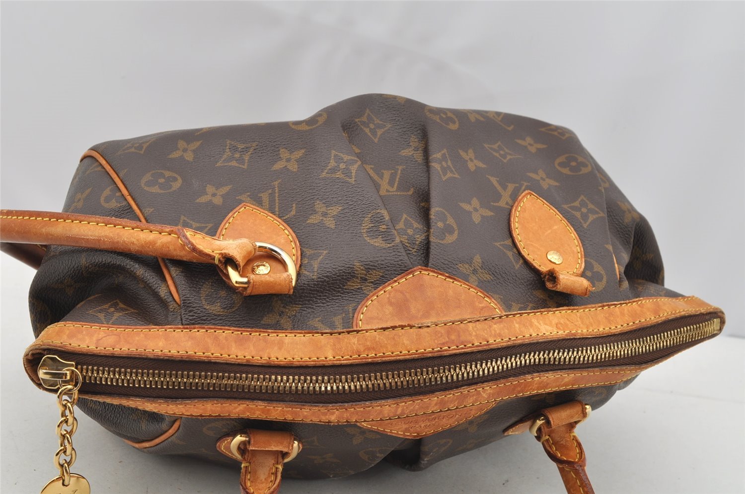 Authentic Louis Vuitton Monogram Tivoli PM Hand Tote Bag Purse M40143 Junk 4508I