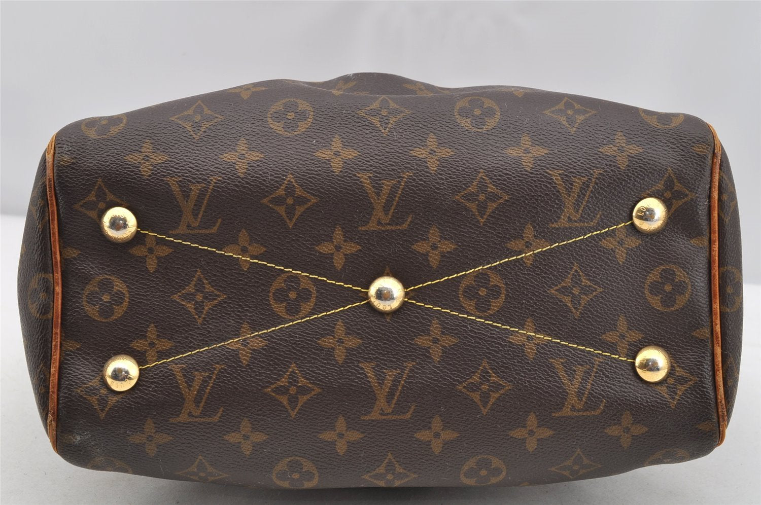 Authentic Louis Vuitton Monogram Tivoli PM Hand Tote Bag Purse M40143 Junk 4508I