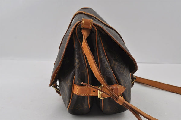 Authentic Louis Vuitton Monogram Saumur 30 Shoulder Cross Bag M42256 LV 4509I