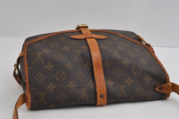 Authentic Louis Vuitton Monogram Saumur 30 Shoulder Cross Bag M42256 LV 4509I