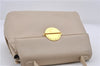 Authentic GIVENCHY Vintage Leather Shoulder Hand Bag Purse Beige 4511D