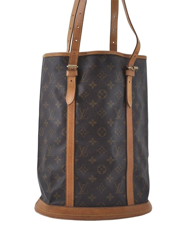 Authentic Louis Vuitton Monogram Bucket GM Shoulder Bag M42236 LV Junk 4512D
