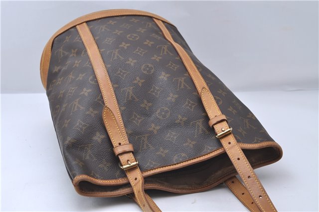 Authentic Louis Vuitton Monogram Bucket GM Shoulder Bag M42236 LV Junk 4512D