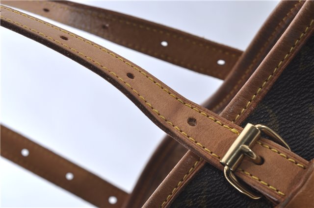 Authentic Louis Vuitton Monogram Bucket GM Shoulder Bag M42236 LV Junk 4512D