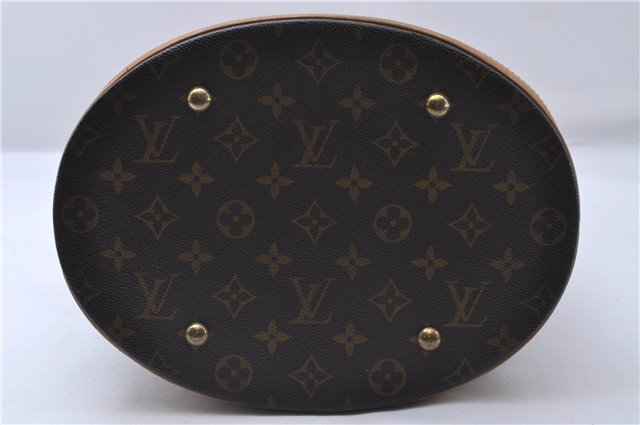 Authentic Louis Vuitton Monogram Bucket GM Shoulder Bag M42236 LV Junk 4512D
