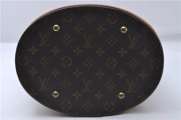 Authentic Louis Vuitton Monogram Bucket GM Shoulder Bag M42236 LV Junk 4512D