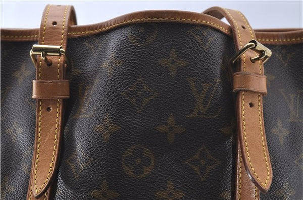 Authentic Louis Vuitton Monogram Bucket GM Shoulder Bag M42236 LV Junk 4512D