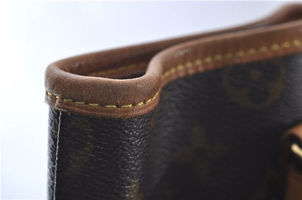 Authentic Louis Vuitton Monogram Bucket GM Shoulder Bag M42236 LV Junk 4512D