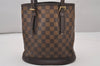 Authentic Louis Vuitton Damier Marais Bucket Shoulder Tote Bag N42240 LV 4512I