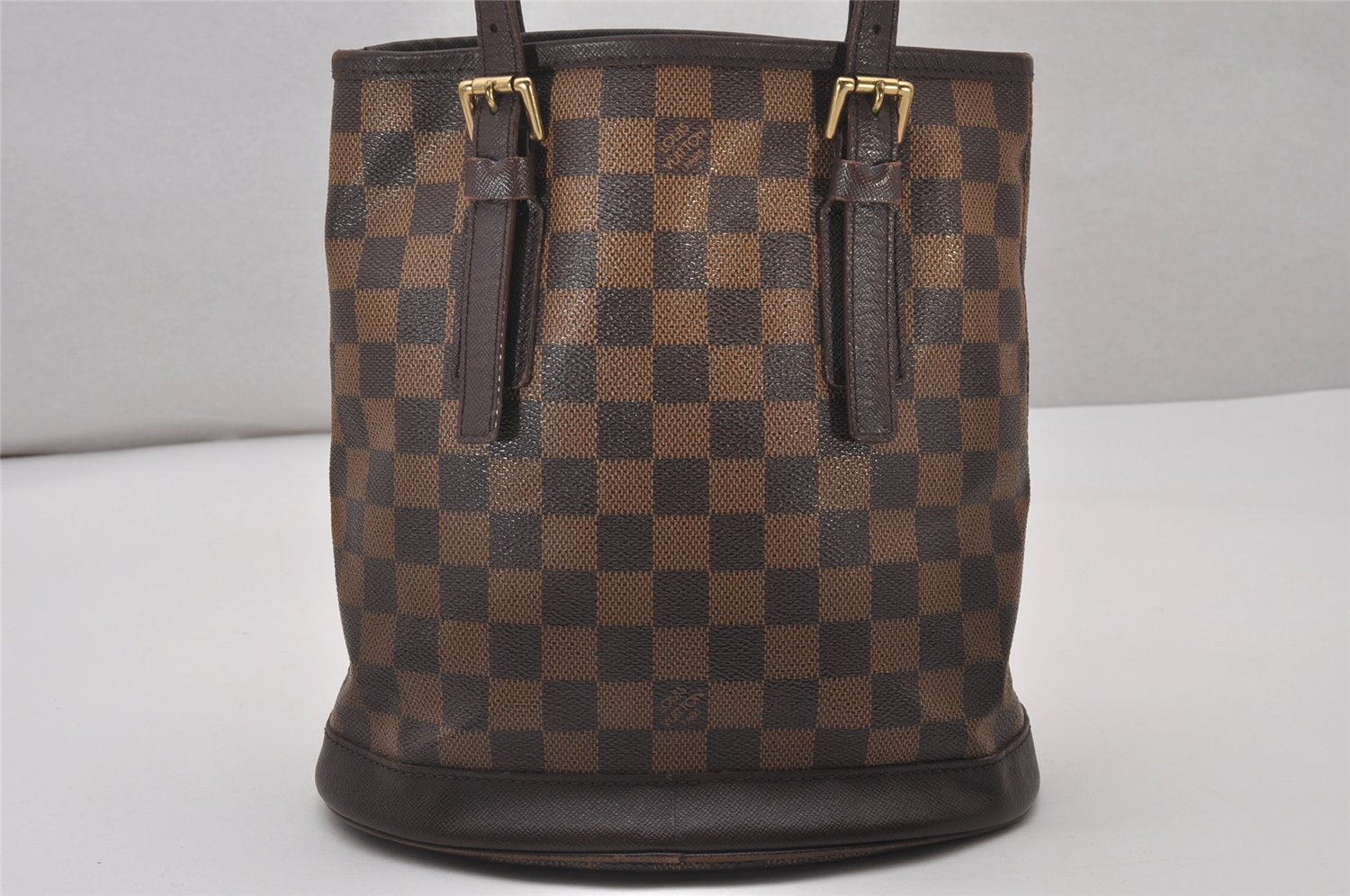 Authentic Louis Vuitton Damier Marais Bucket Shoulder Tote Bag N42240 LV 4512I