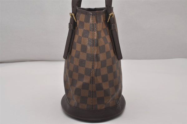 Authentic Louis Vuitton Damier Marais Bucket Shoulder Tote Bag N42240 LV 4512I