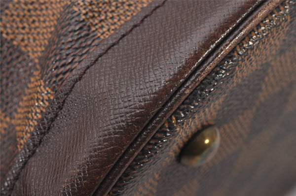 Authentic Louis Vuitton Damier Marais Bucket Shoulder Tote Bag N42240 LV 4512I