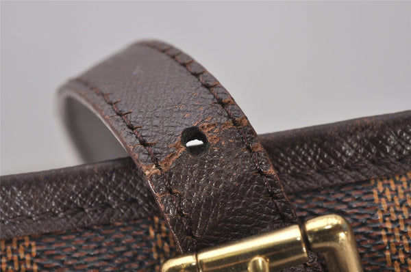 Authentic Louis Vuitton Damier Marais Bucket Shoulder Tote Bag N42240 LV 4512I