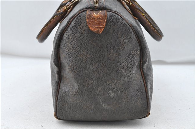 Authentic Louis Vuitton Monogram Speedy 25 Boston Hand Bag M41528 LV Junk 4513D