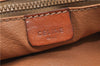 Authentic CELINE Macadam Blason Pattern Clutch Hand Bag PVC Leather Brown 4514D