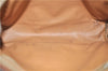 Authentic CELINE Macadam Blason Pattern Clutch Hand Bag PVC Leather Brown 4514D