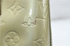 Authentic Louis Vuitton Vernis Houston Shoulder Bag M91053 Light Green LV 4516D