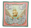 Authentic HERMES Carre 90 Scarf "Lephyr" Silk Green 4516E