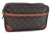 Authentic Louis Vuitton Monogram Compiegne 28 Clutch Hand Bag M51845 LV 4517D