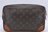 Authentic Louis Vuitton Monogram Compiegne 28 Clutch Hand Bag M51845 LV 4517D