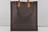 Authentic Louis Vuitton Monogram Sac Plat Hand Tote Bag M51140 LV Junk 4519I