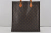 Authentic Louis Vuitton Monogram Sac Plat Hand Tote Bag M51140 LV Junk 4519I