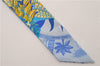 Authentic HERMES Twilly Scarf Silk "Mythiques phoenix" Blue Box 4520D