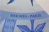 Authentic HERMES Twilly Scarf Silk "Mythiques phoenix" Blue Box 4520D