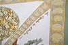 Authentic HERMES Carre 90 Scarf "Les legendes de l’Arbre" Silk Green 4520E