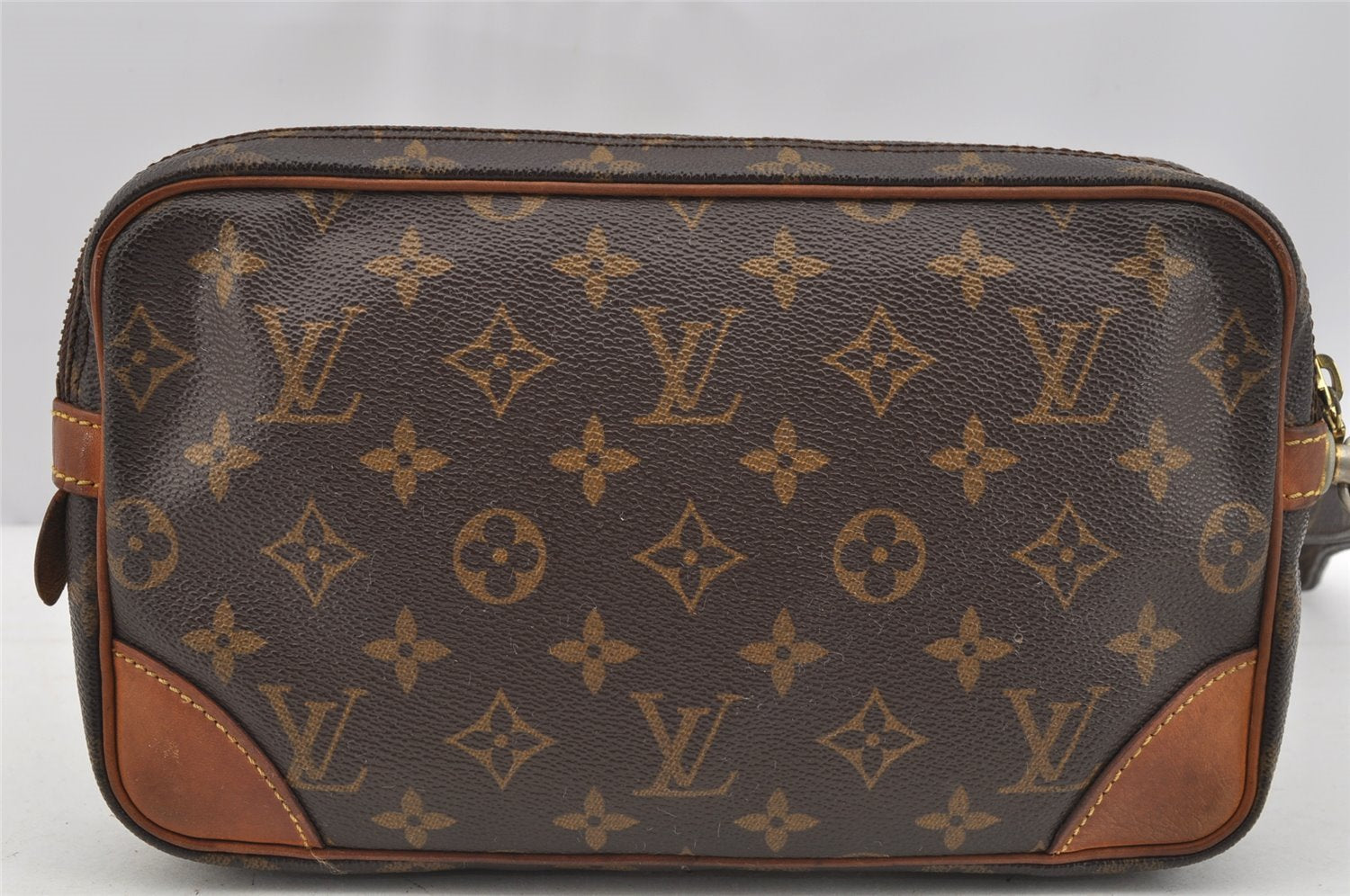 Authentic Louis Vuitton Monogram Marly Dragonne GM M51825 Clutch Hand Bag 4520I