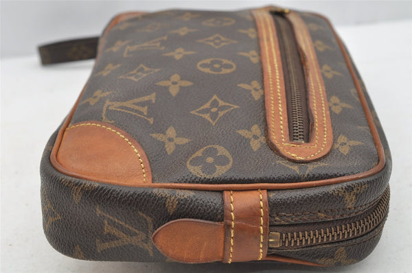 Authentic Louis Vuitton Monogram Marly Dragonne GM M51825 Clutch Hand Bag 4520I
