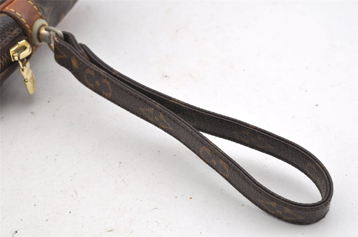 Authentic Louis Vuitton Monogram Marly Dragonne GM M51825 Clutch Hand Bag 4520I