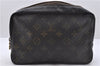 Auth Louis Vuitton Monogram Trousse Toilette 23 Clutch Hand Bag M47524 LV 4521D