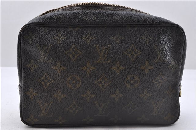 Auth Louis Vuitton Monogram Trousse Toilette 23 Clutch Hand Bag M47524 LV 4521D