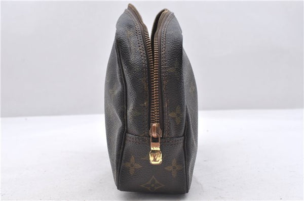 Auth Louis Vuitton Monogram Trousse Toilette 23 Clutch Hand Bag M47524 LV 4521D