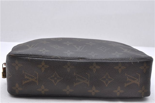 Auth Louis Vuitton Monogram Trousse Toilette 23 Clutch Hand Bag M47524 LV 4521D
