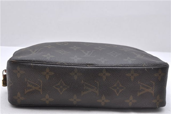 Auth Louis Vuitton Monogram Trousse Toilette 23 Clutch Hand Bag M47524 LV 4521D