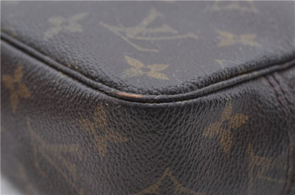 Auth Louis Vuitton Monogram Trousse Toilette 23 Clutch Hand Bag M47524 LV 4521D