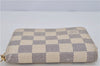 Authentic Louis Vuitton Damier Azur Zippy Coin Purse Wallet N63069 LV 4521F