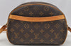 Authentic Louis Vuitton Monogram Blois Shoulder Cross Body Bag M51221 LV 4521I