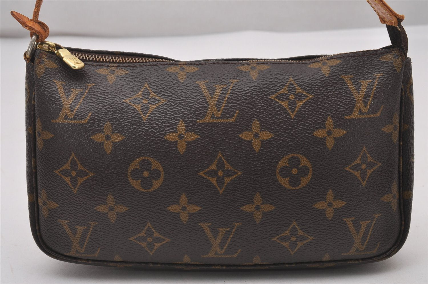 Authentic Louis Vuitton Monogram Pochette Accessoires Pouch M51980 LV 4523I