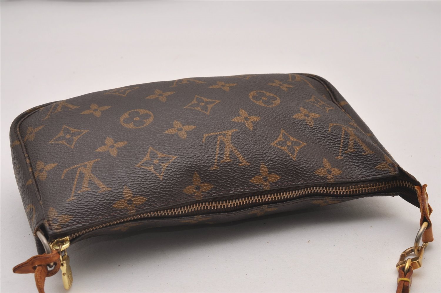 Authentic Louis Vuitton Monogram Pochette Accessoires Pouch M51980 LV 4523I