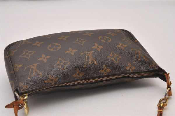 Authentic Louis Vuitton Monogram Pochette Accessoires Pouch M51980 LV 4523I