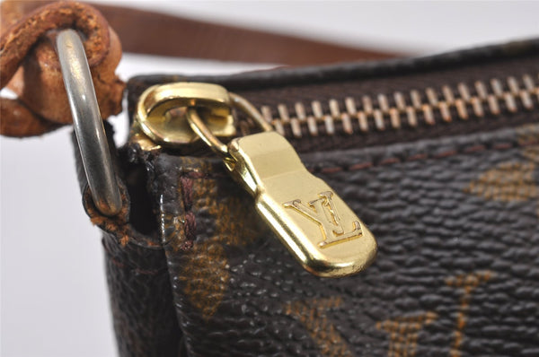 Authentic Louis Vuitton Monogram Pochette Accessoires Pouch M51980 LV 4523I