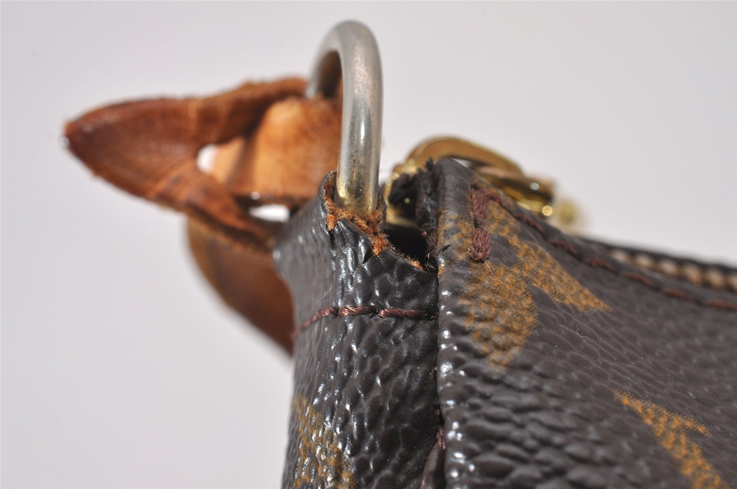 Authentic Louis Vuitton Monogram Pochette Accessoires Pouch M51980 LV 4523I