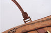 Authentic MCM Visetos Leather Vintage 2Way Shoulder Boston Bag Brown 4524D