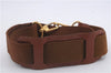 Authentic MCM Visetos Leather Vintage 2Way Shoulder Boston Bag Brown 4524D