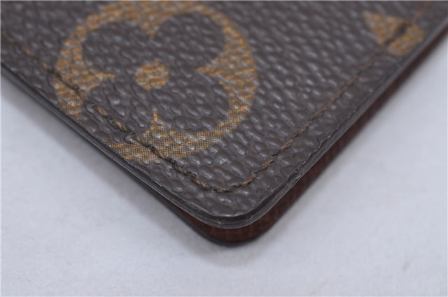 Authentic Louis Vuitton Monogram Porte 2 Cartes Vertical M60533 Pass Case 4525F