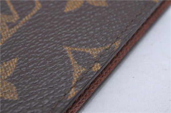 Authentic Louis Vuitton Monogram Porte 2 Cartes Vertical M60533 Pass Case 4525F