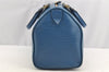 Authentic Louis Vuitton Epi Speedy 25 Hand Boston Bag Blue M43015 LV 4525I